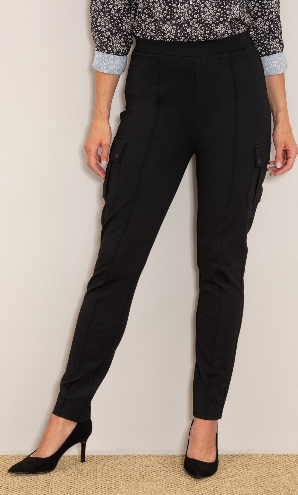 Ponte Pull On Cargo Pocket Trousers