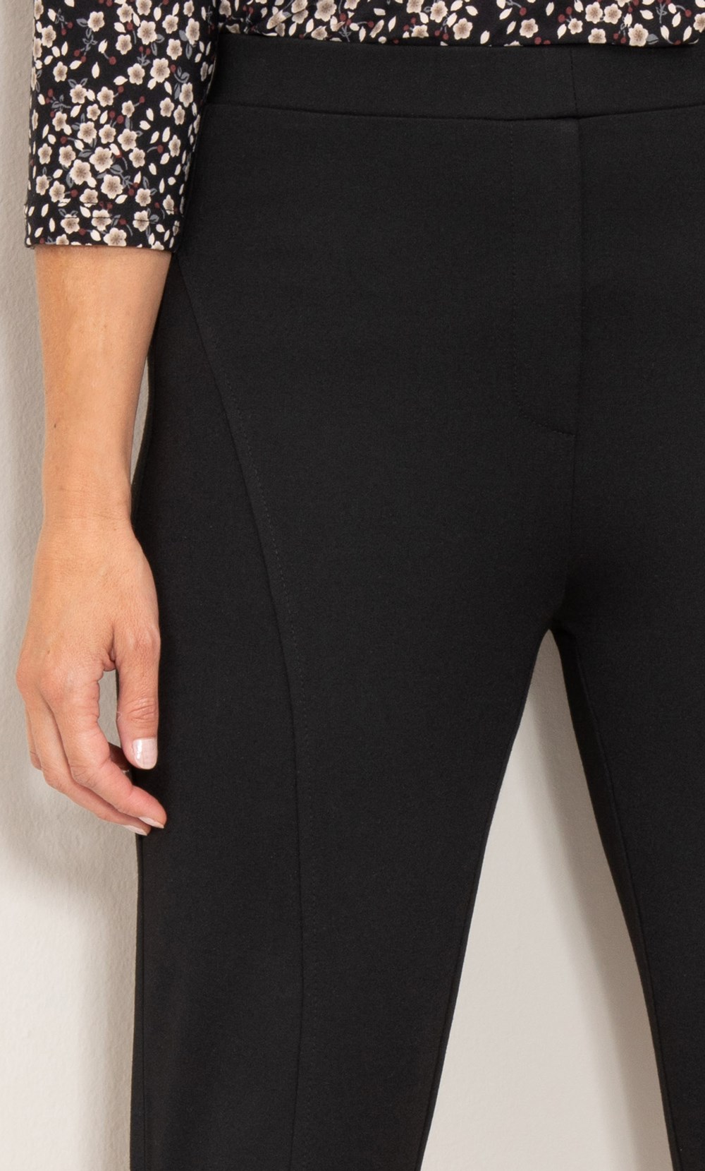 Ponte Pull On Fitted Trousers