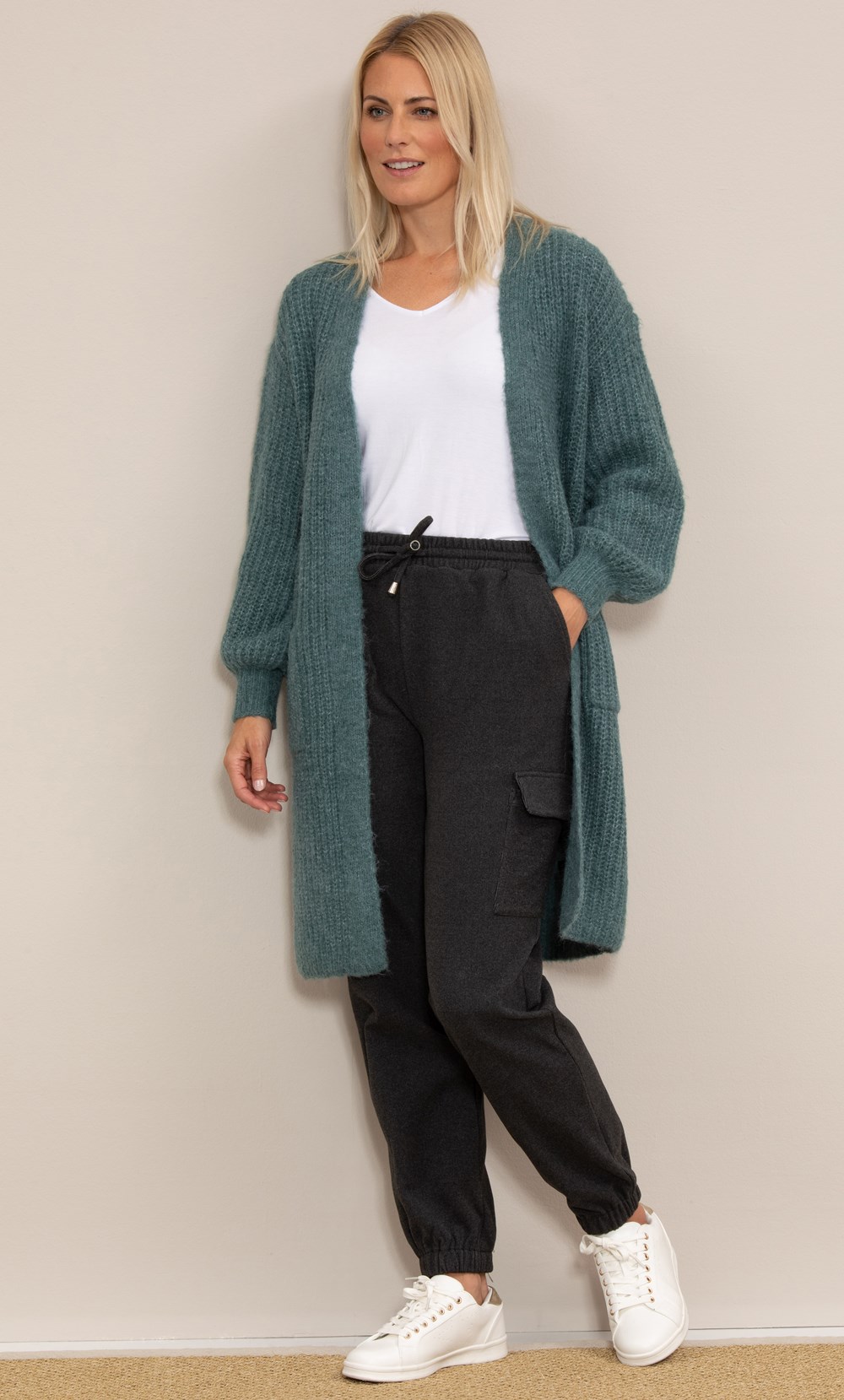 Longline open clearance cardigan