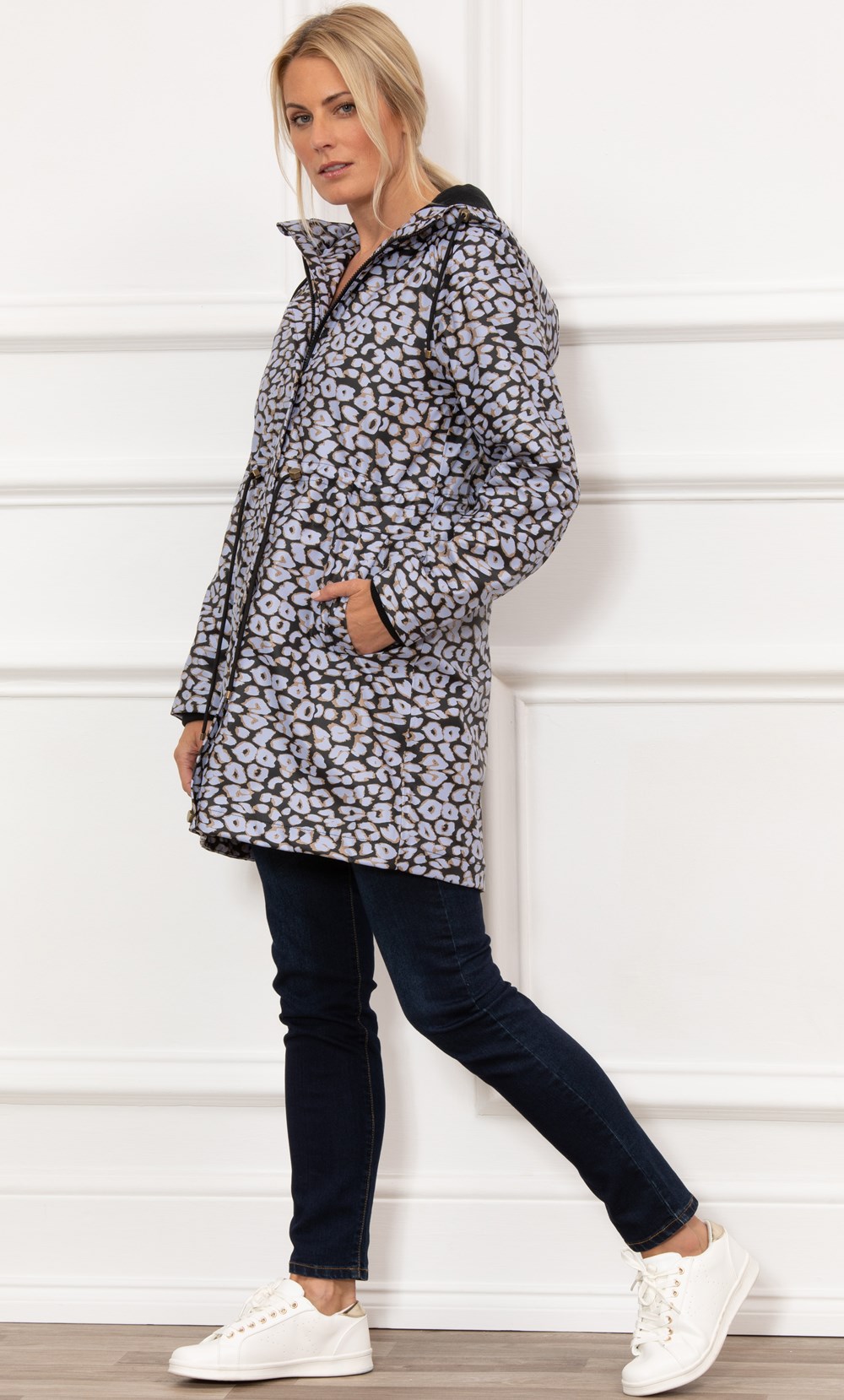 Animal Print Waterproof Parka