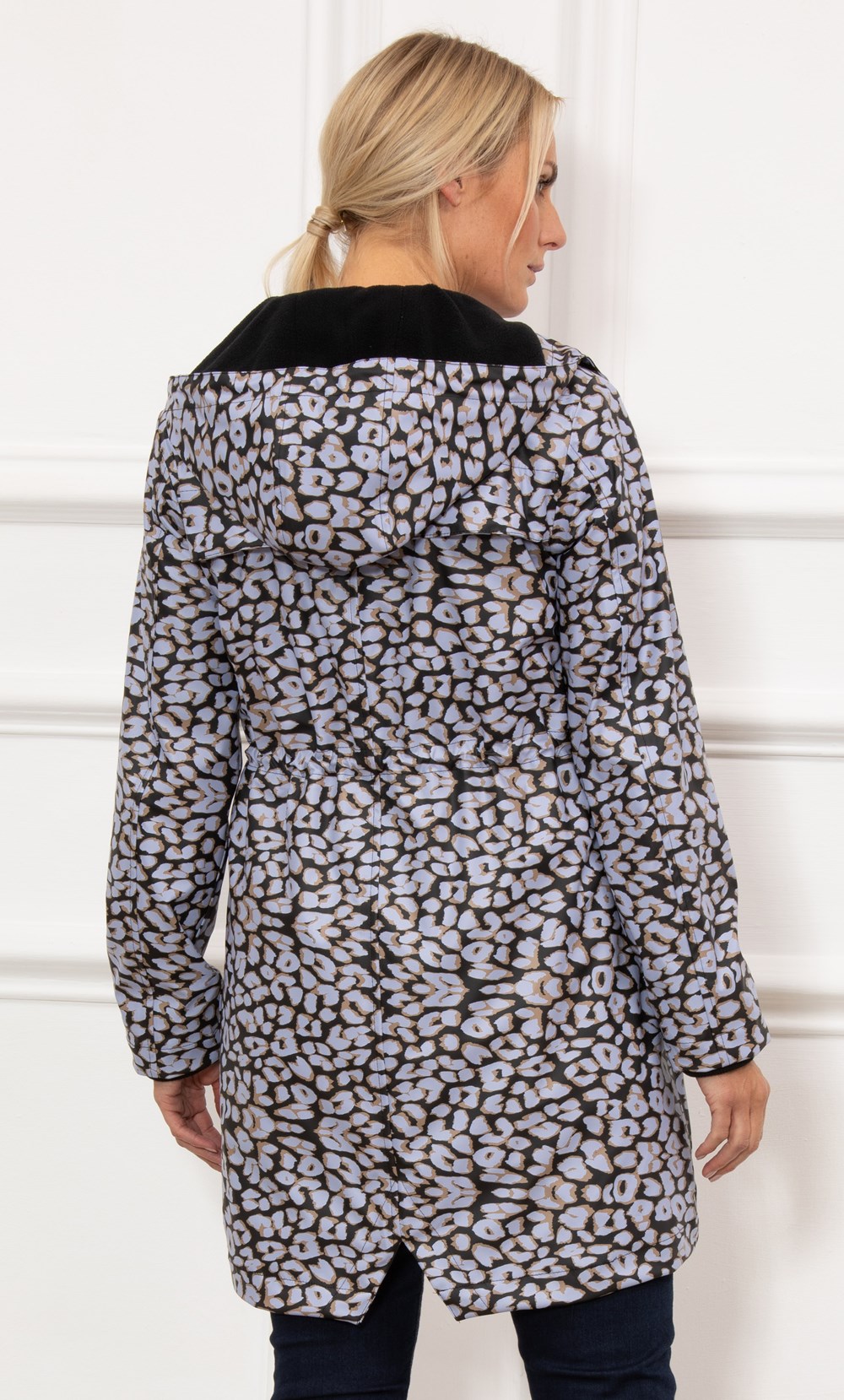 Leopard print waterproof clearance coat