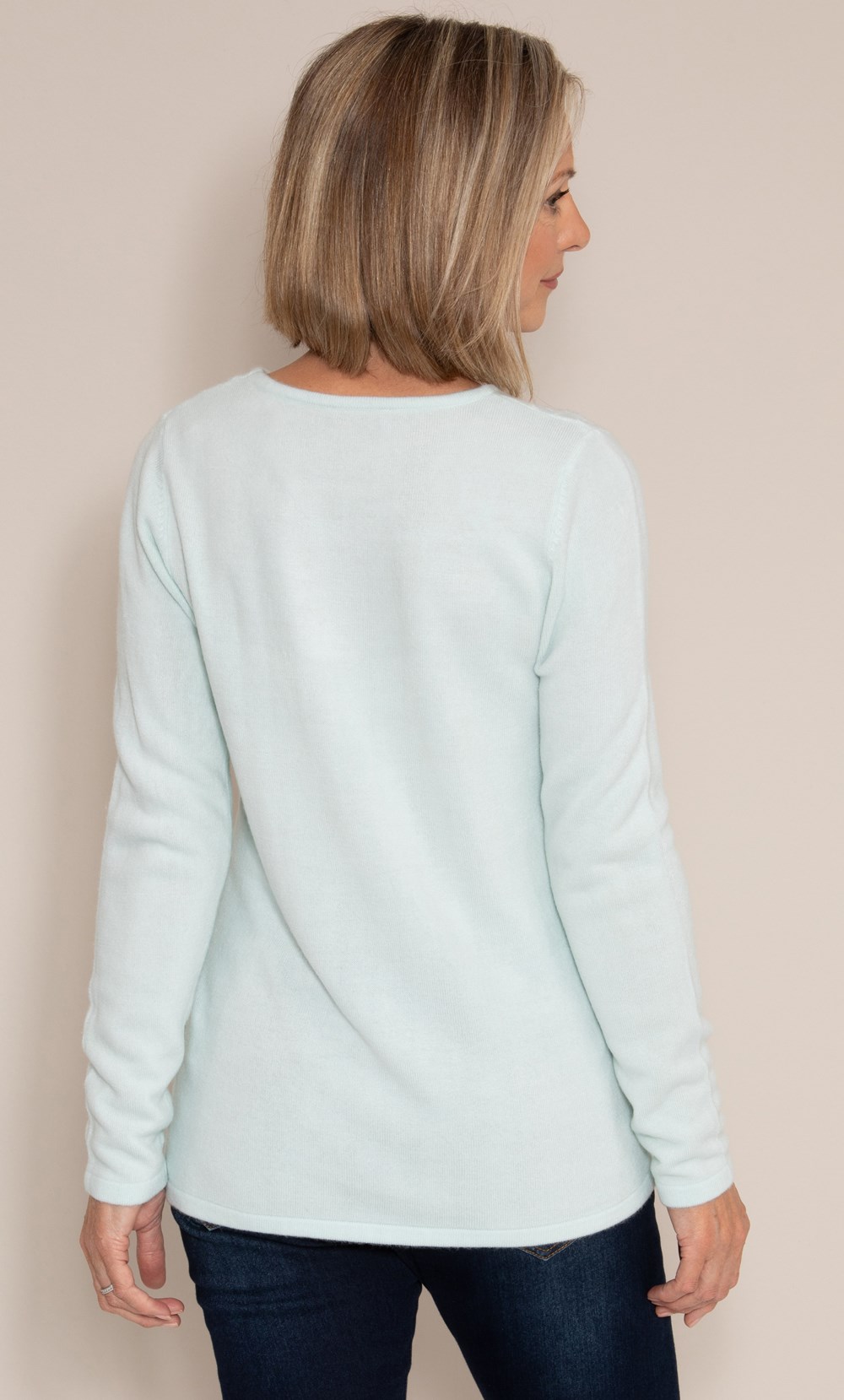 Anna Rose Embellished Cable Knit Top