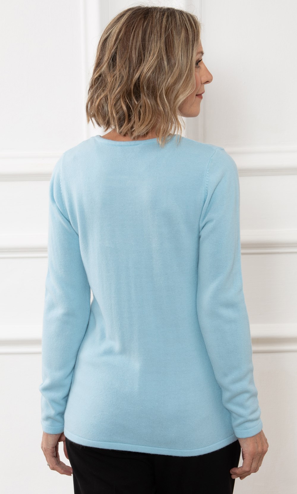 Anna Rose Embellished Cable Knit Top