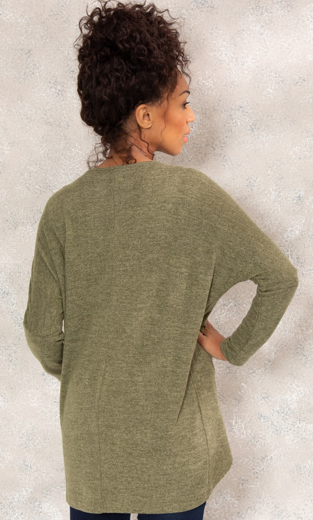 Oversized Cross Over Knitted Tunic