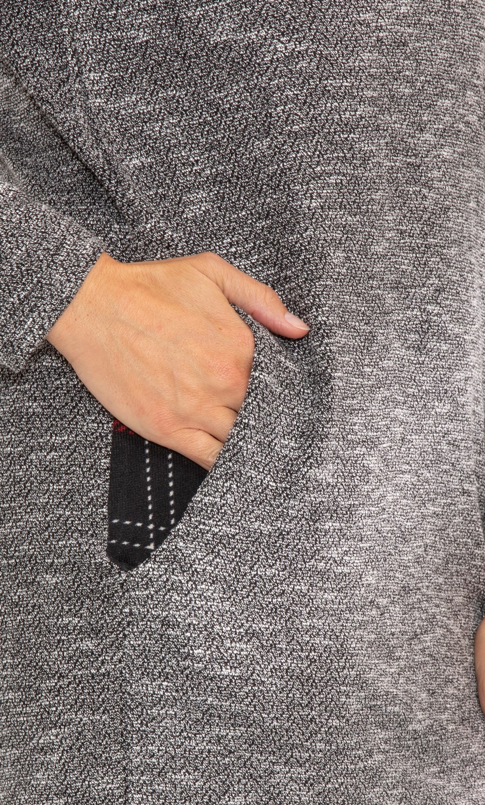 Contrast Zip Collar Lightweight Knit top