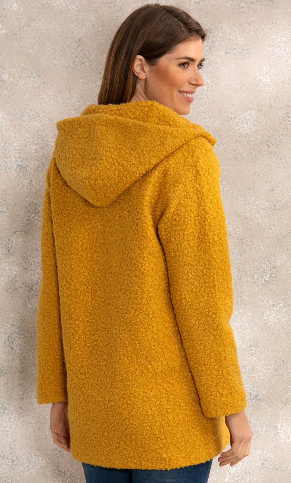 Hooded 2025 boucle coat