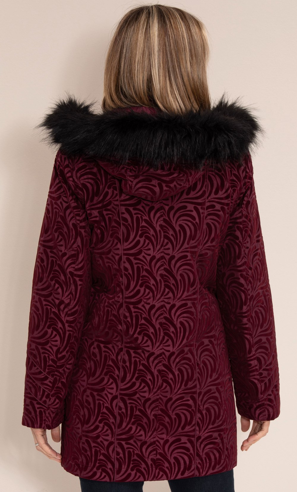 Anna Rose Hooded Flock Coat