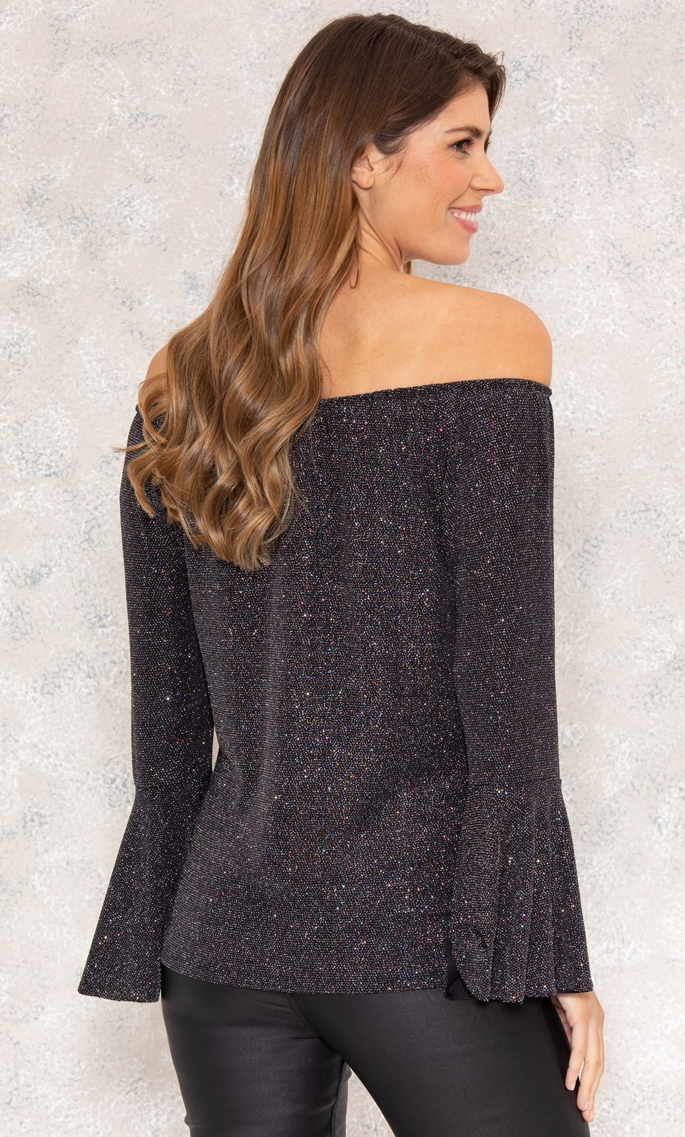 Sparkle Jersey Bardot Top