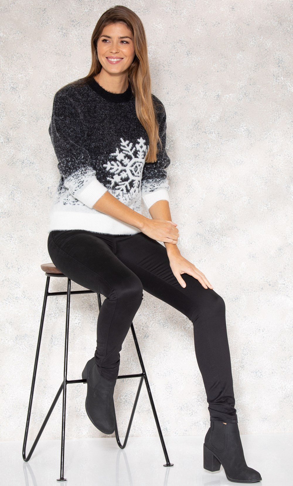 Snowflake Knitted Top