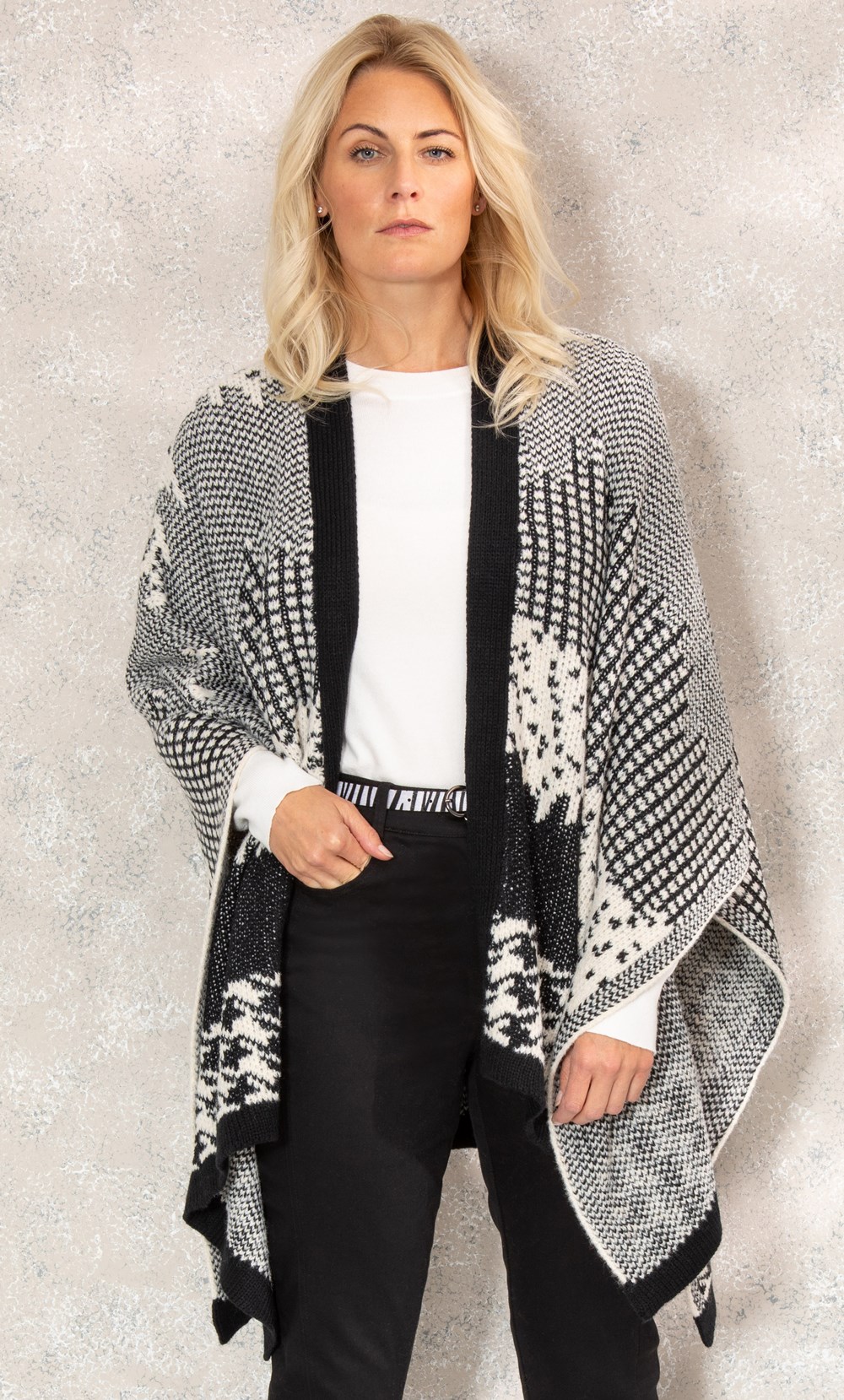 Patterned Knitted Cape