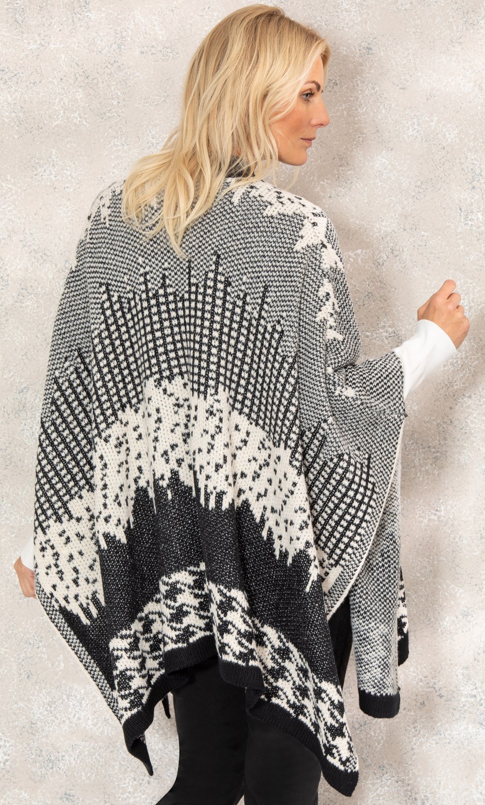 Patterned Knitted Cape