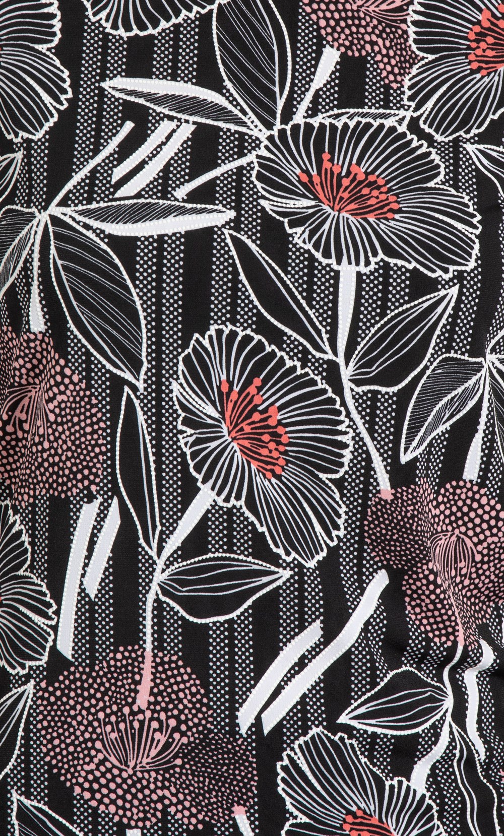 Anna Rose Textured Floral Print Jersey Top