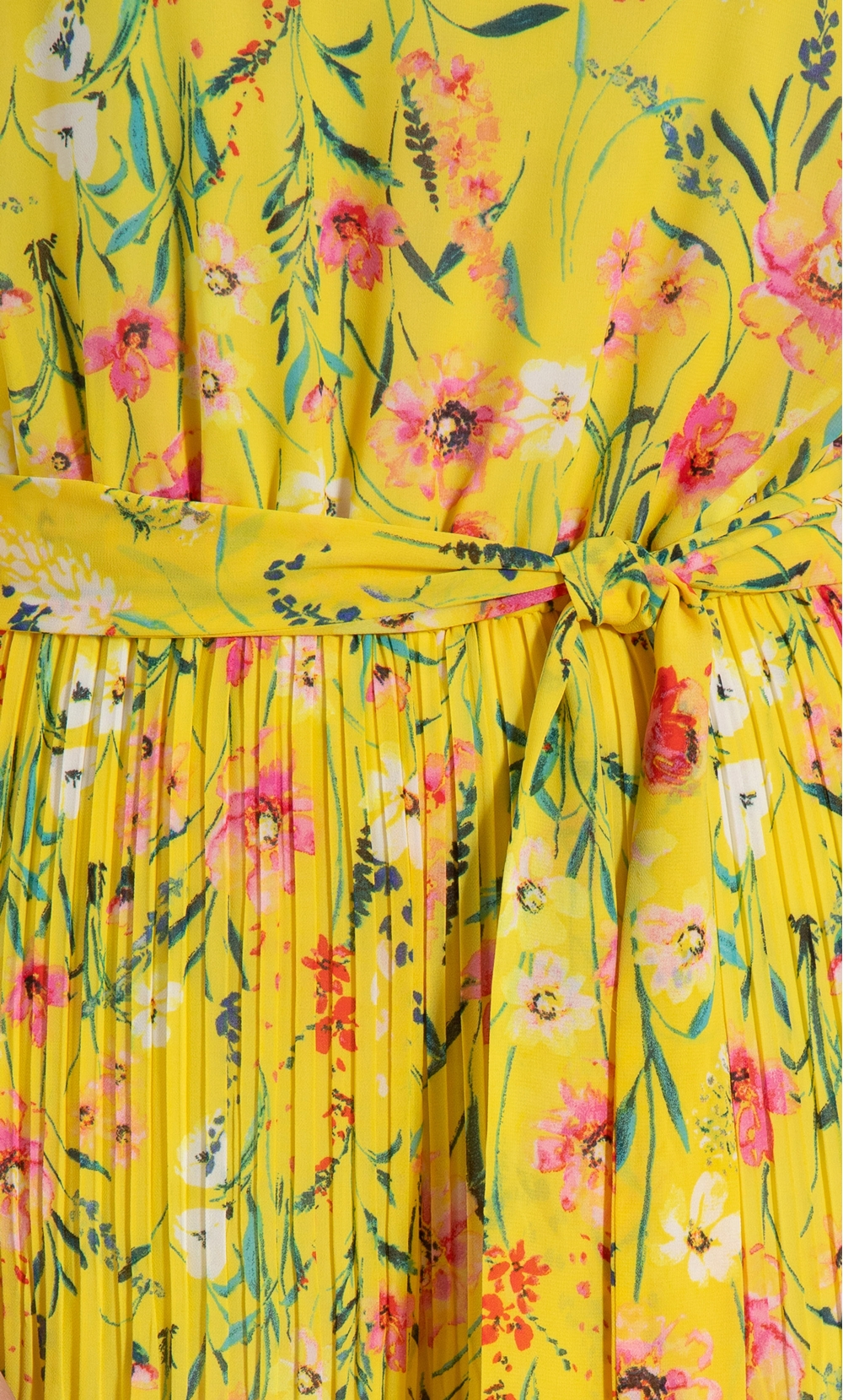 Floral Print Chiffon Sleeveless Jumpsuit