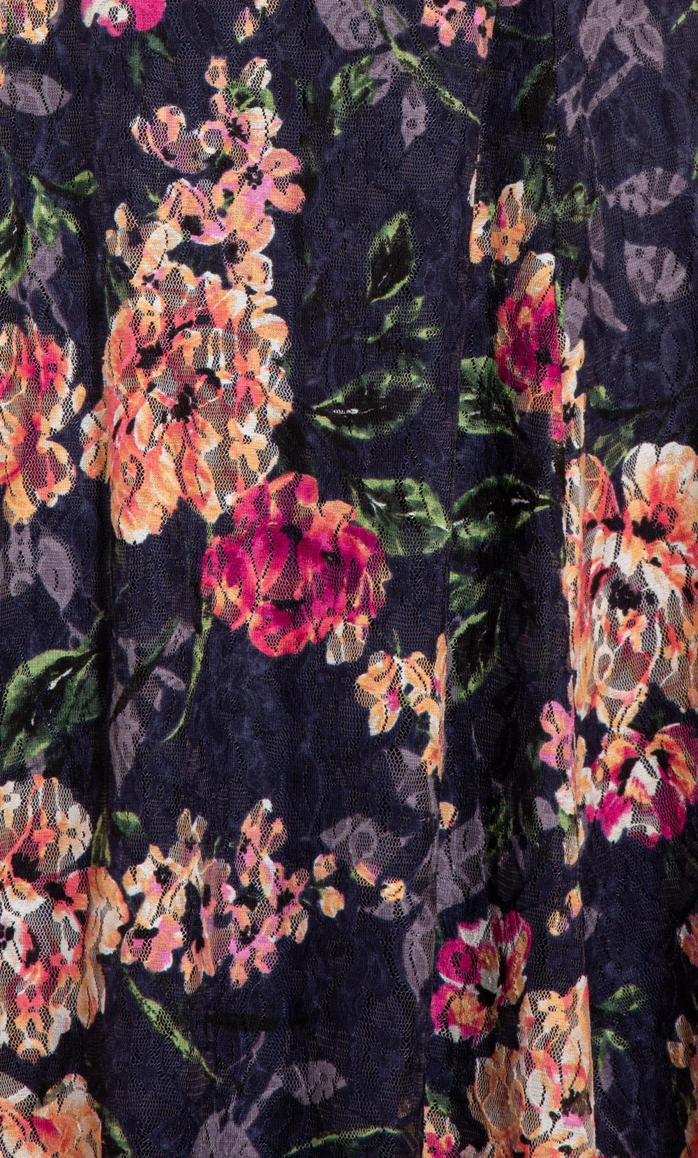 Anna Rose Floral Print Lace Dress