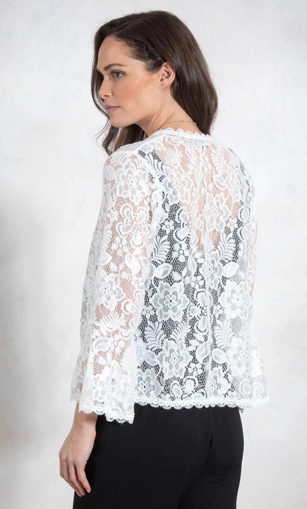 Bell Sleeve Lace Cover Up