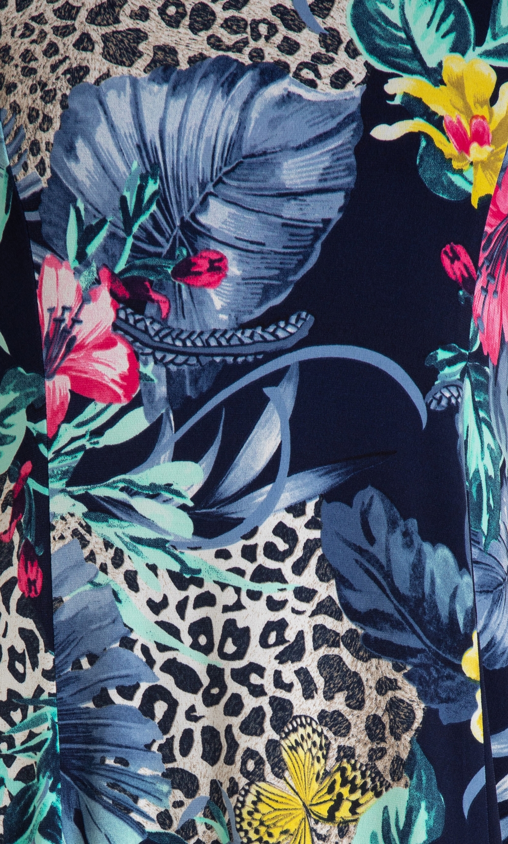 Anna Rose Tropical Print Sleeveless Dress