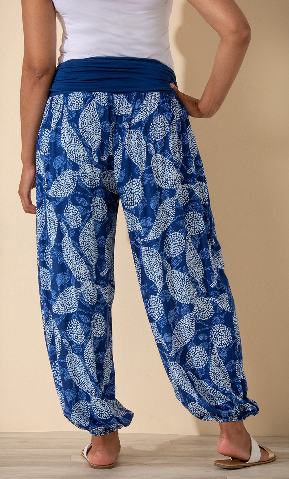 Dot Printed Harem Trousers