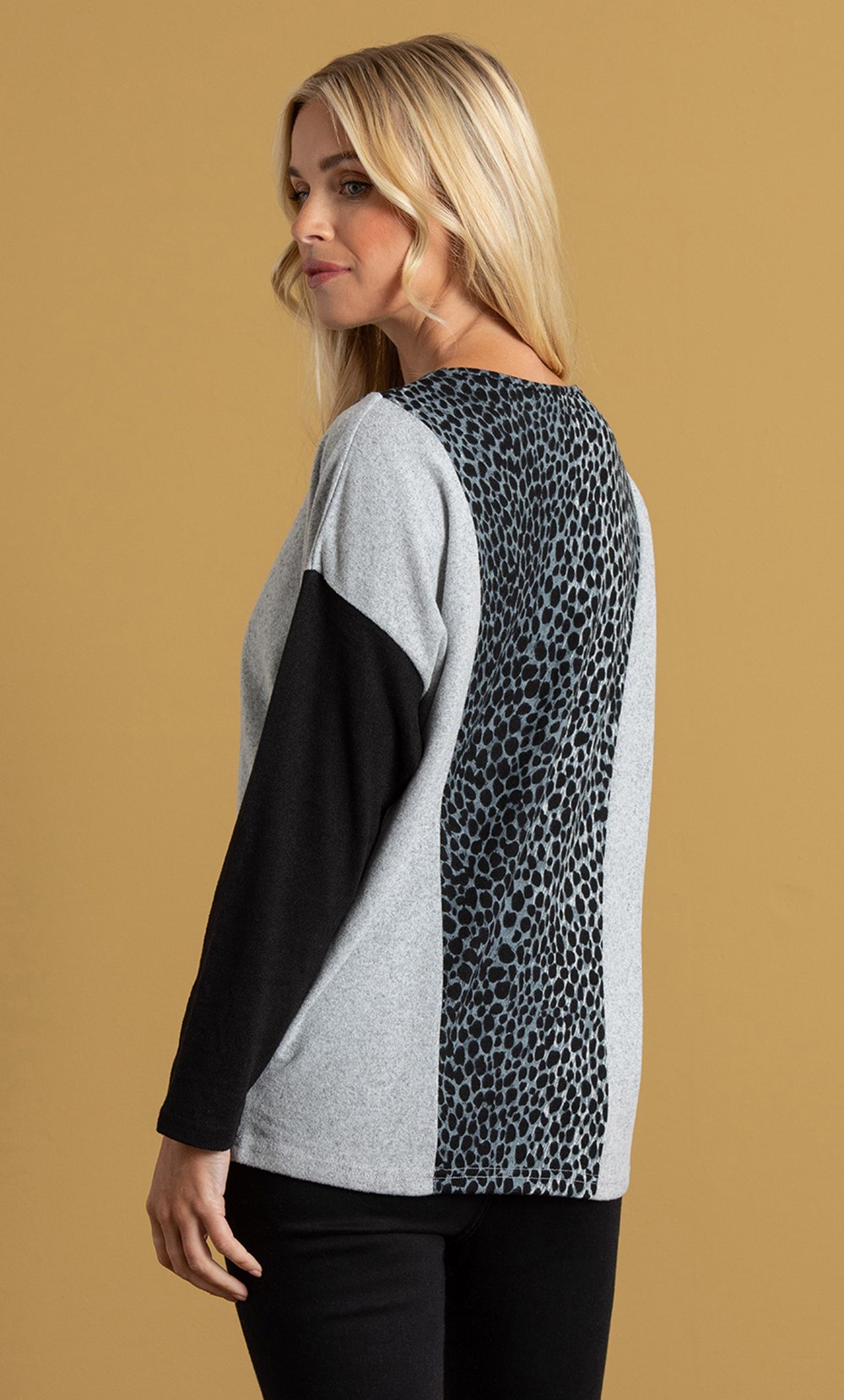 Embellished Batwing Knit Top