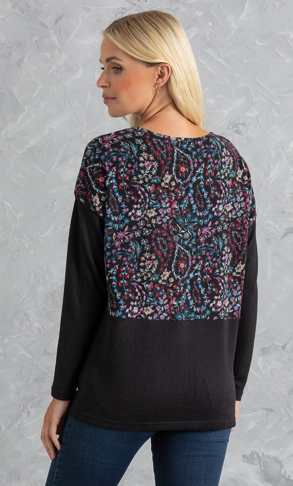 Batwing Embellished Knit Top