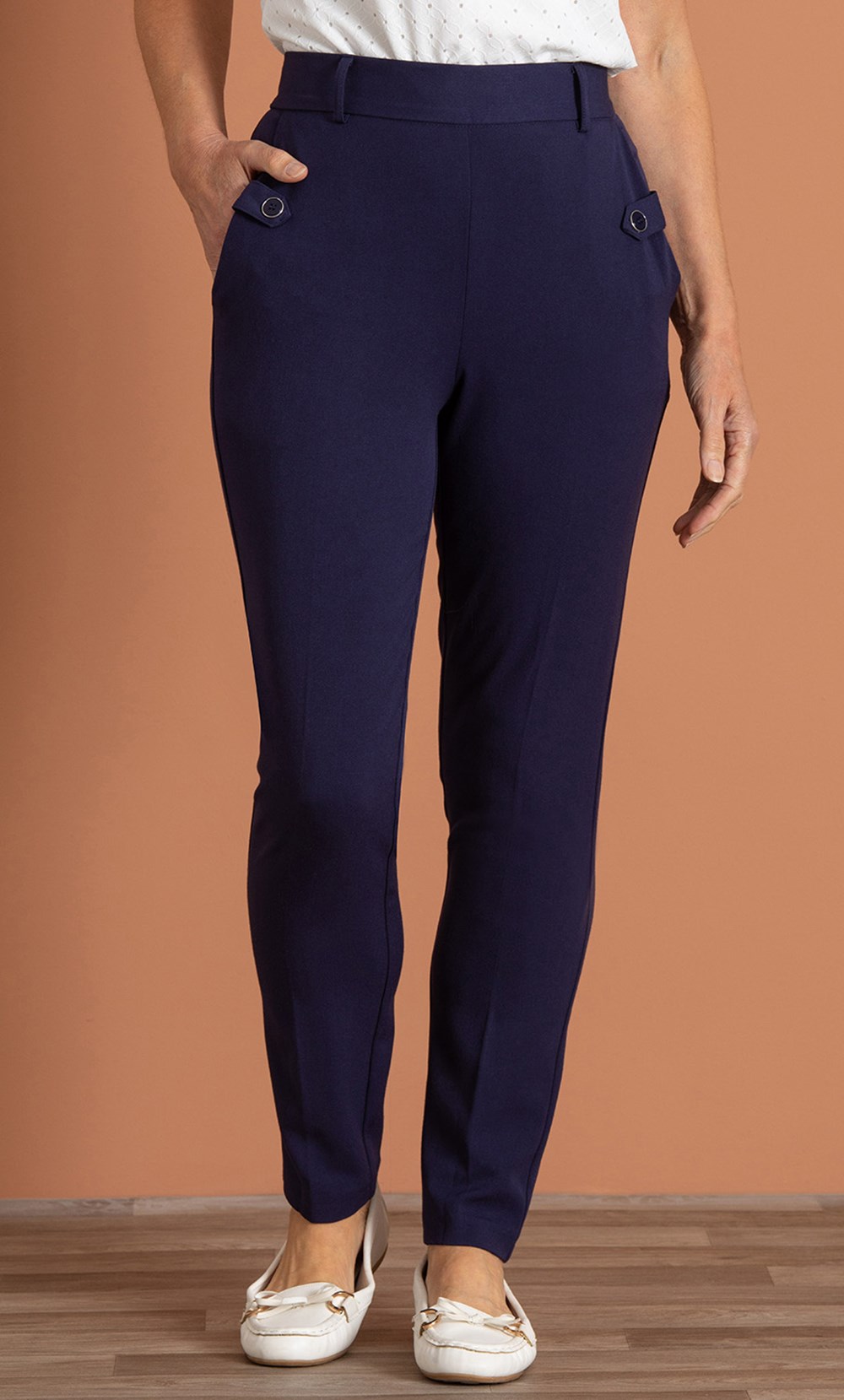 Anna Rose Slim Leg Trousers 29 Inch