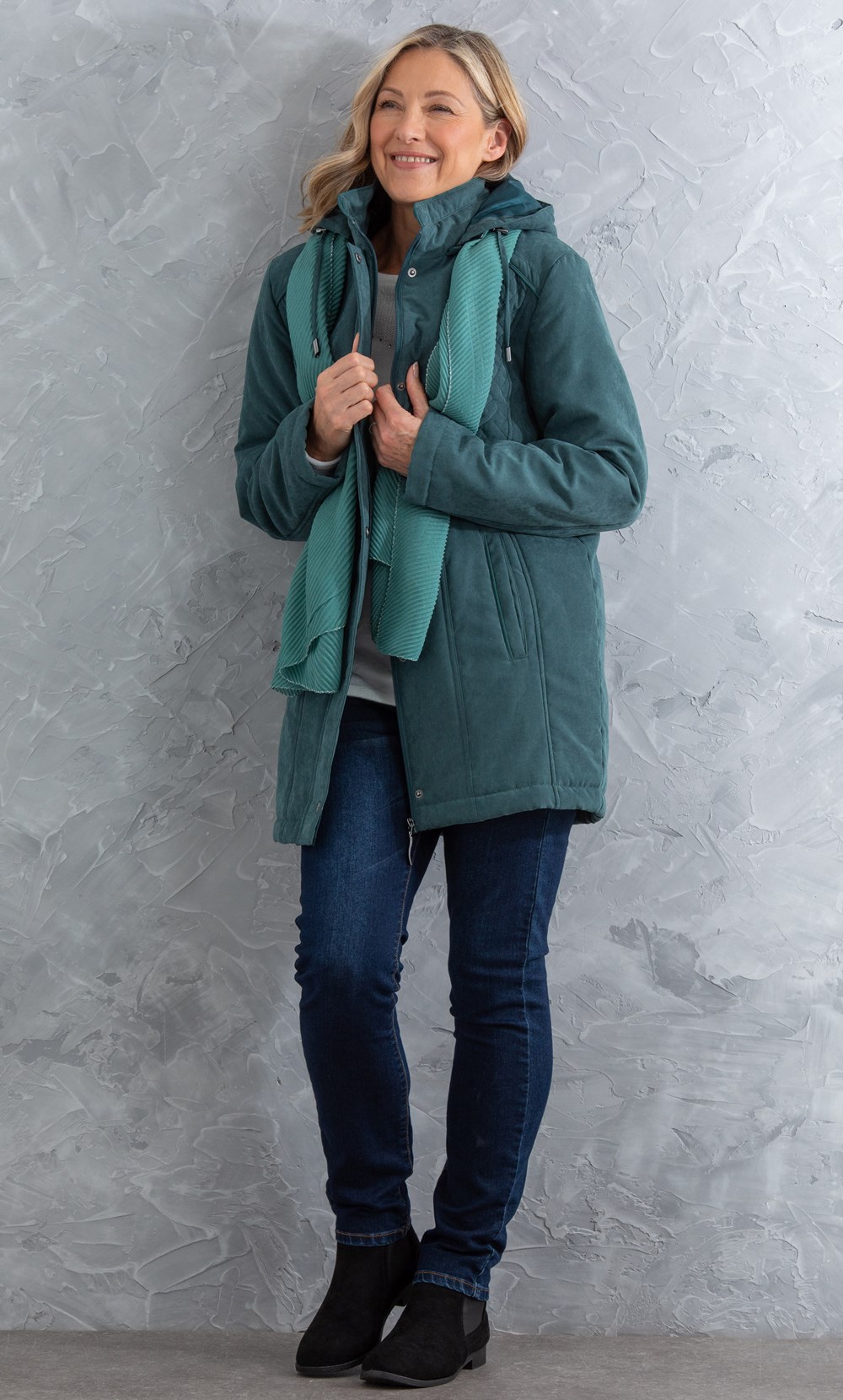 Anna Rose Parka With Scarf