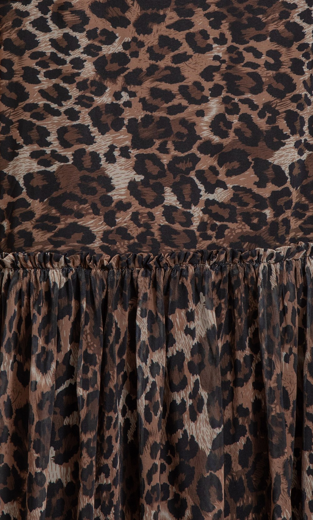 Animal Print Mesh Midaxi Dress