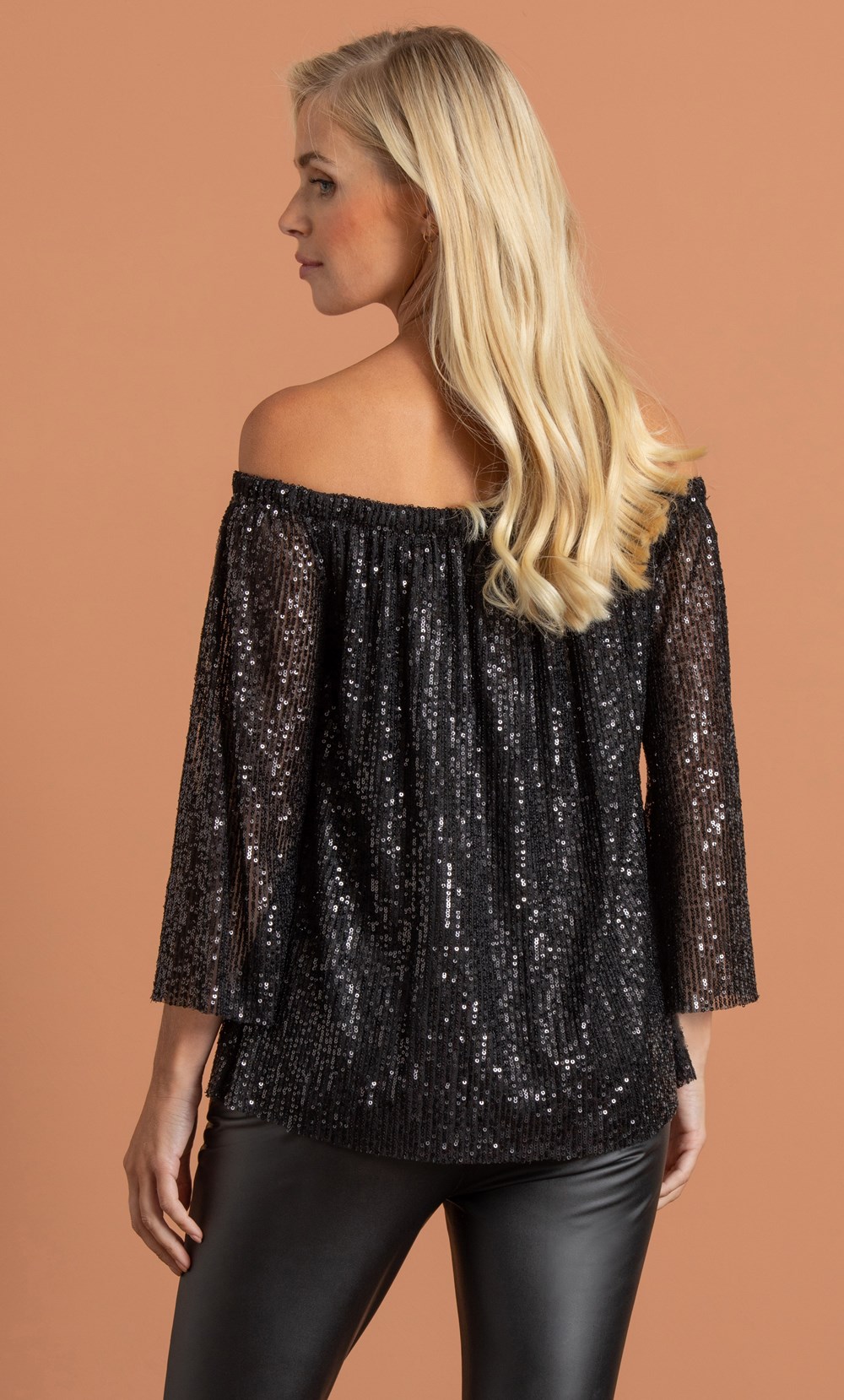 Bardot Sequin Top