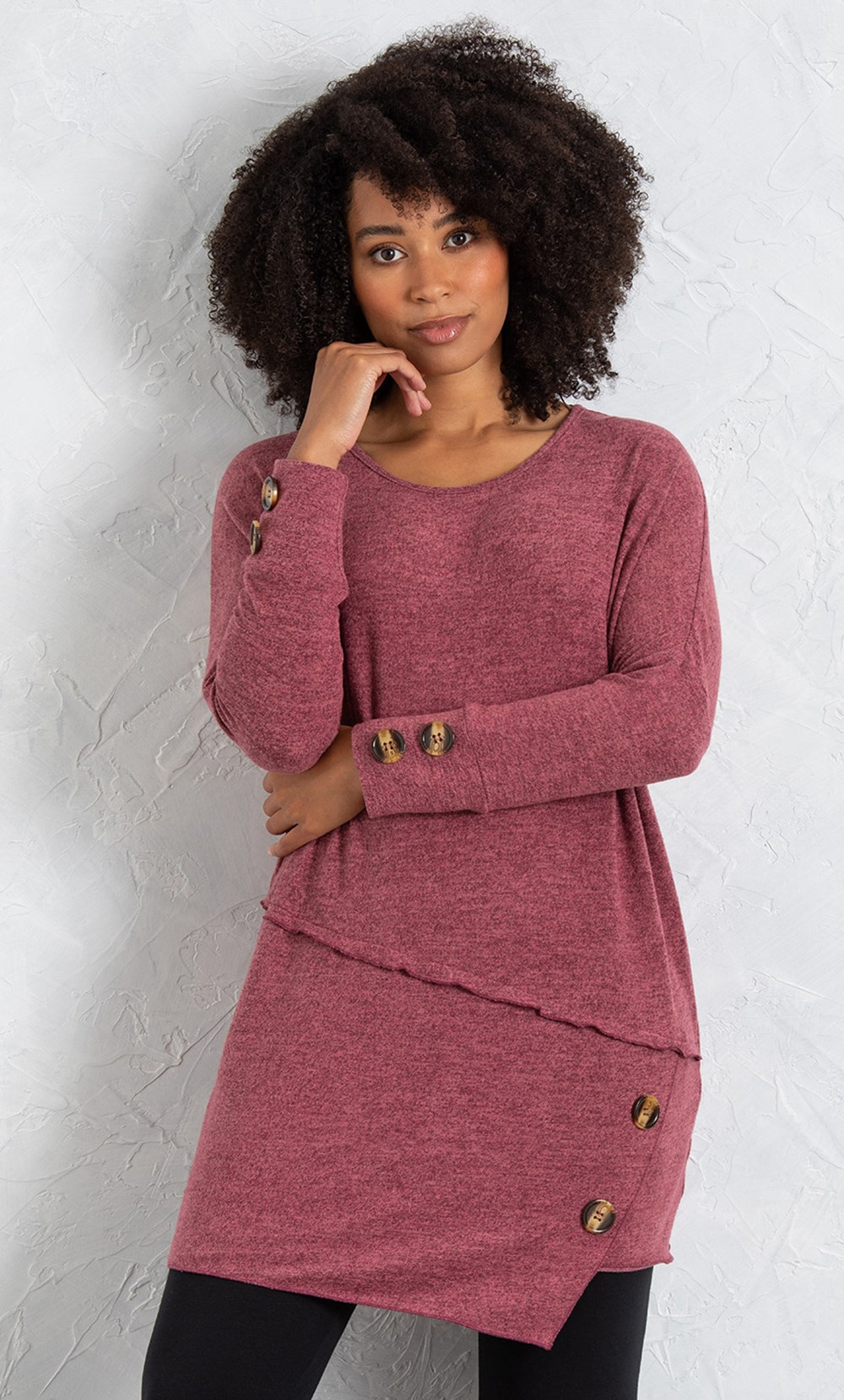 Drop Shoulder Oversized Knitted Tunic