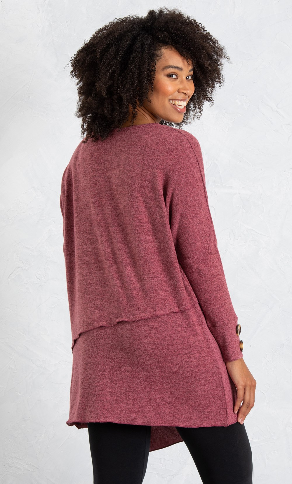 Drop Shoulder Oversized Knitted Tunic