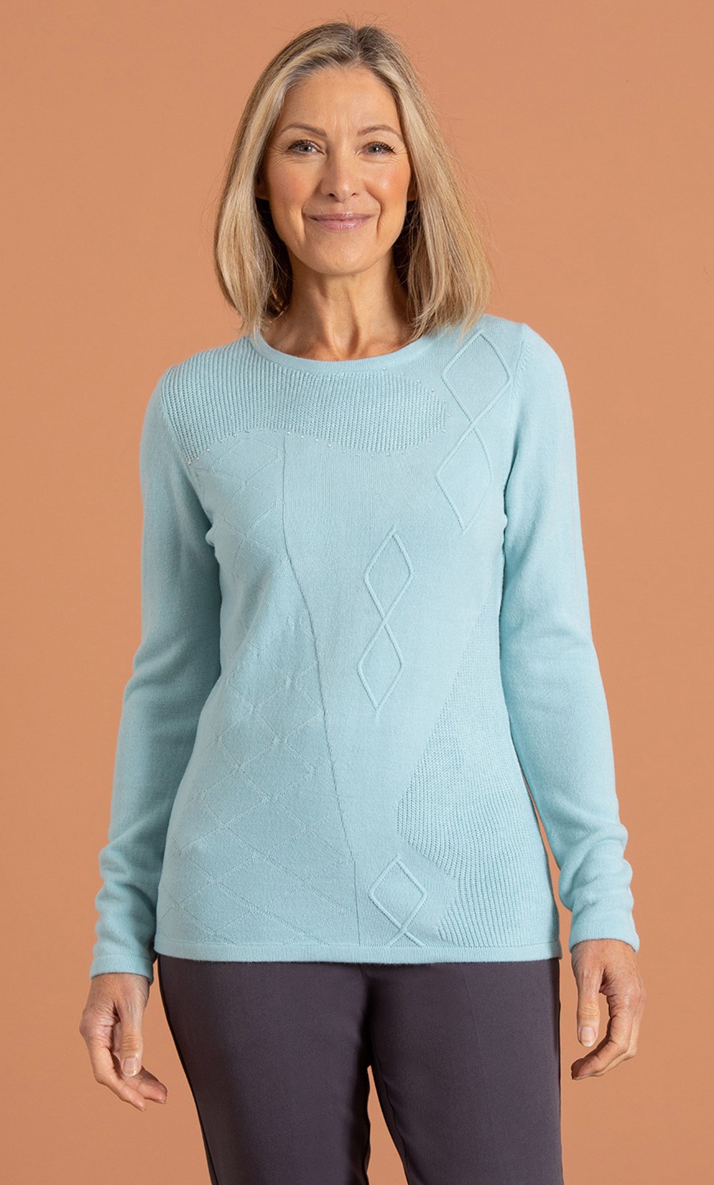 Anna Rose Embellished Knit Top