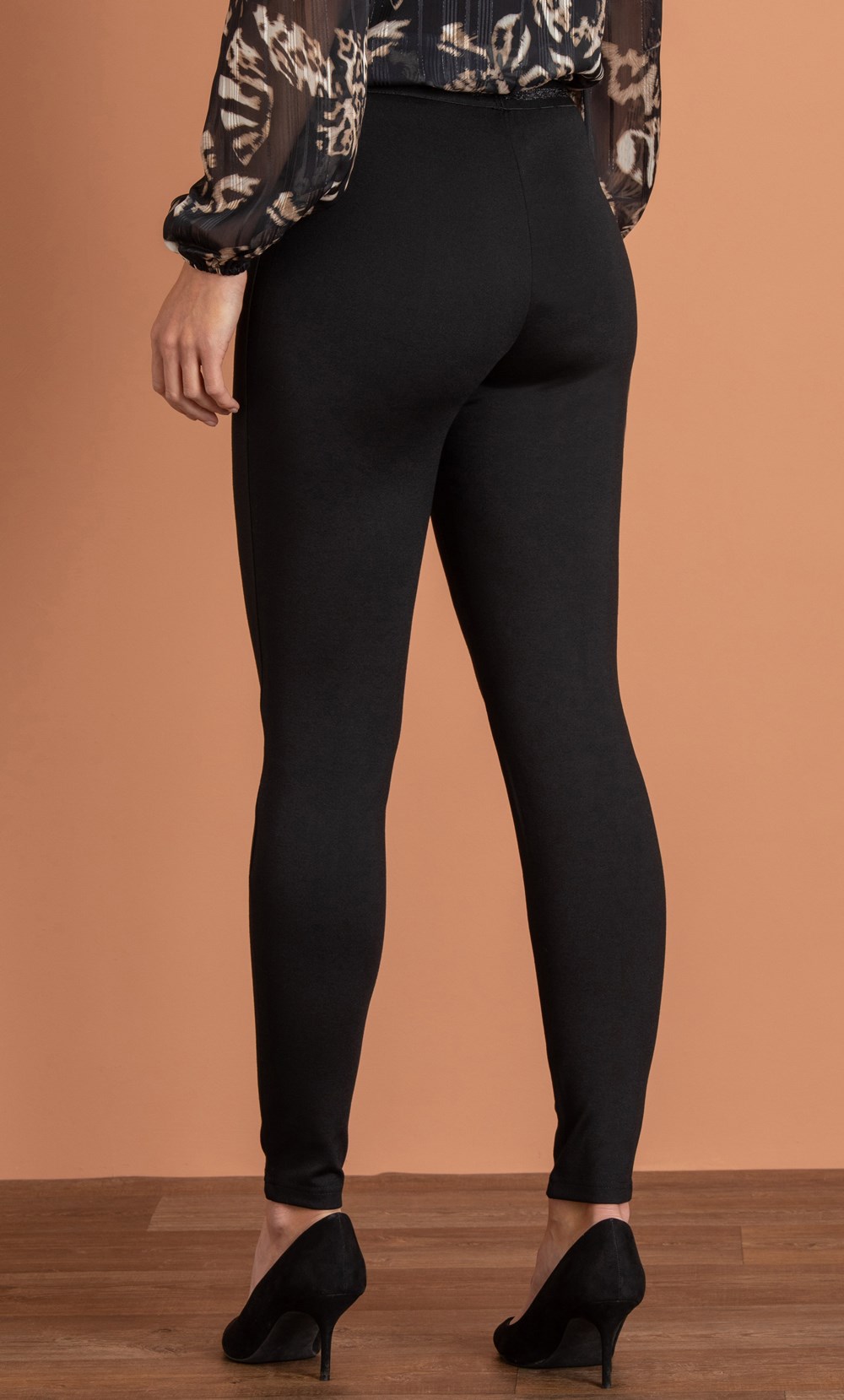 Pin Tuck Ponte Leggings