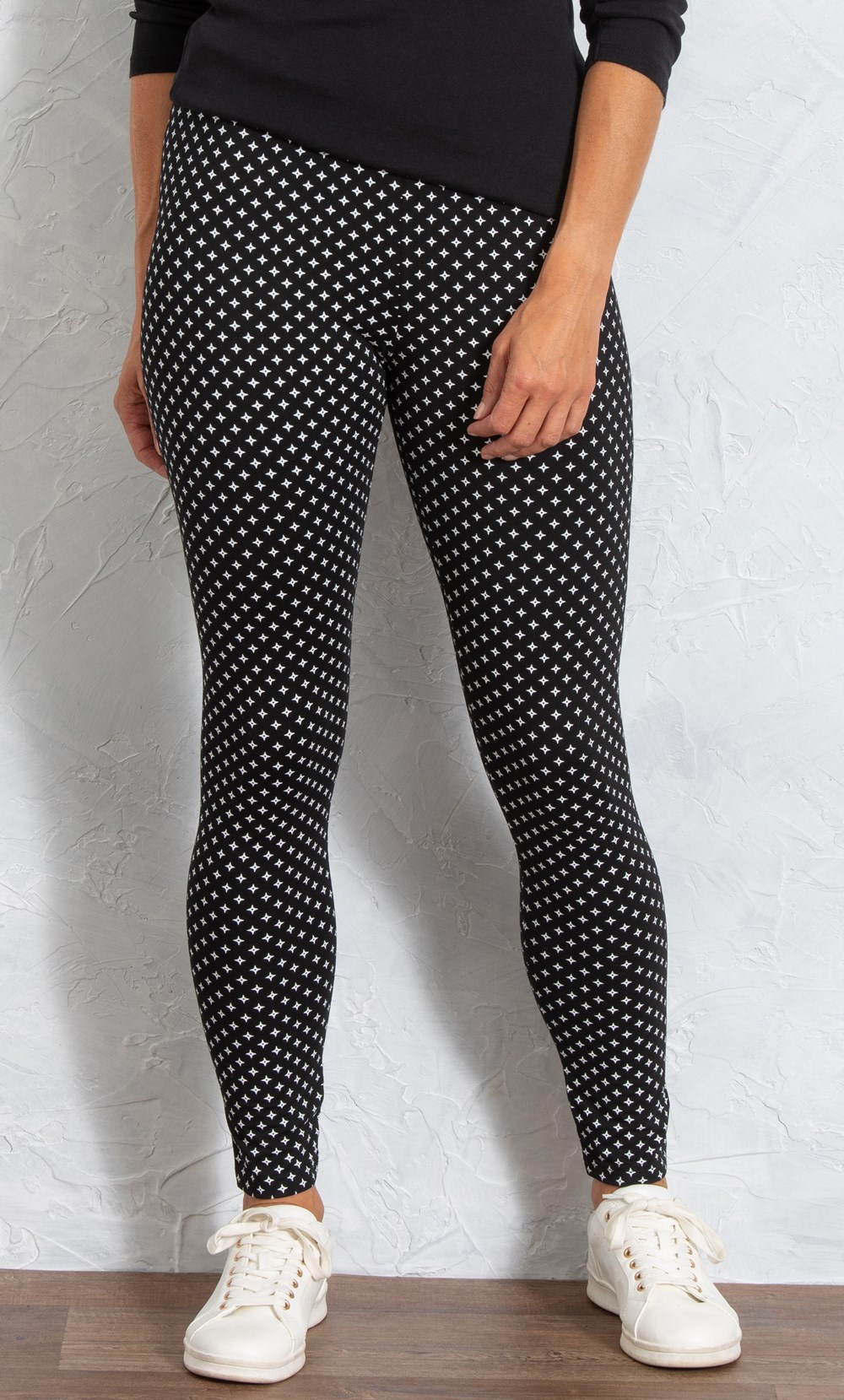 Star Printed Full Length Leggings