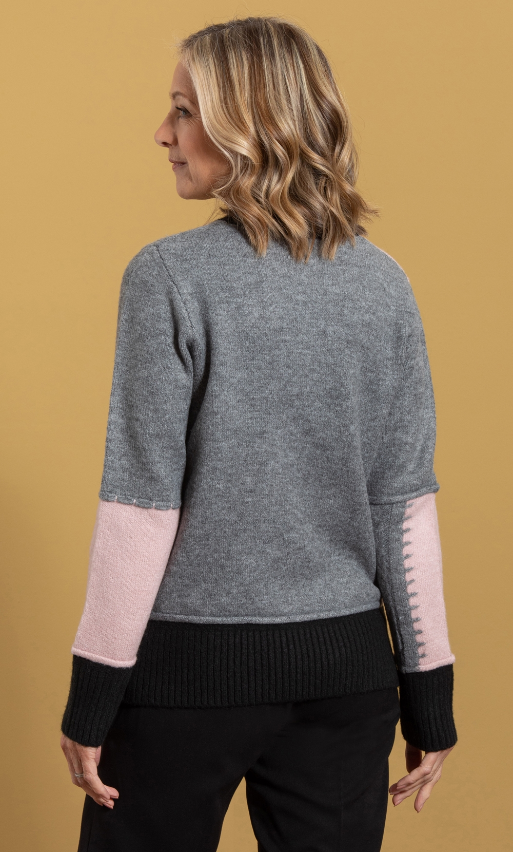 Anna Rose Colour Block Knit Top