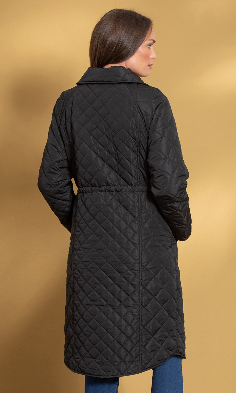 Quilted Longline Coat