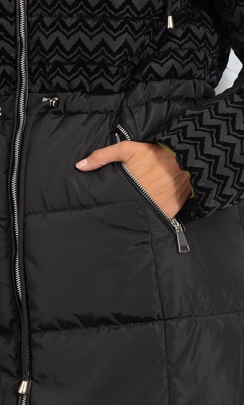 Flock Panel Padded Coat