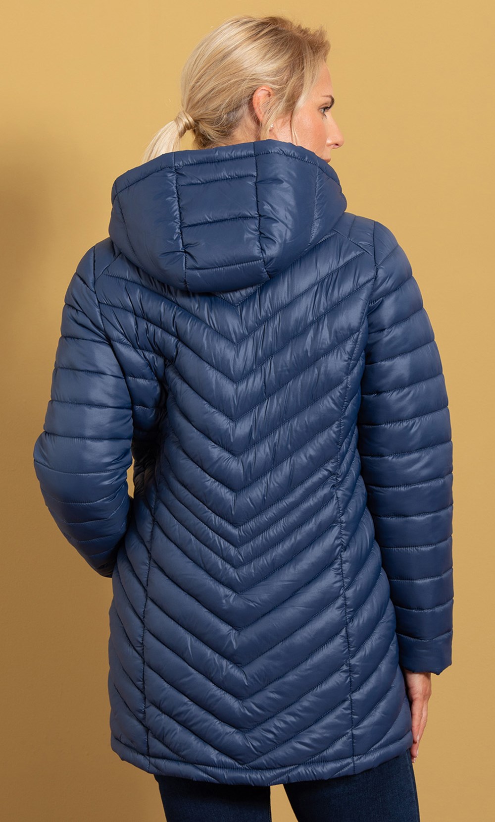 Longline Padded Pack Away Jacket