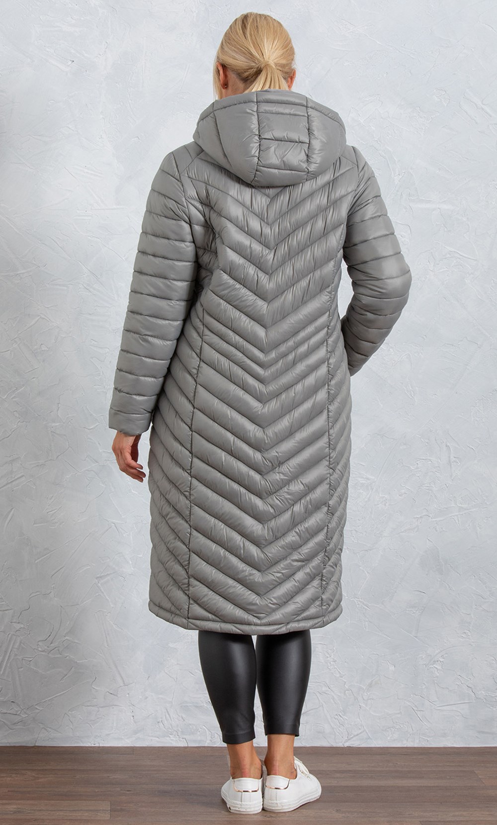 Longline Padded Hooded Coat