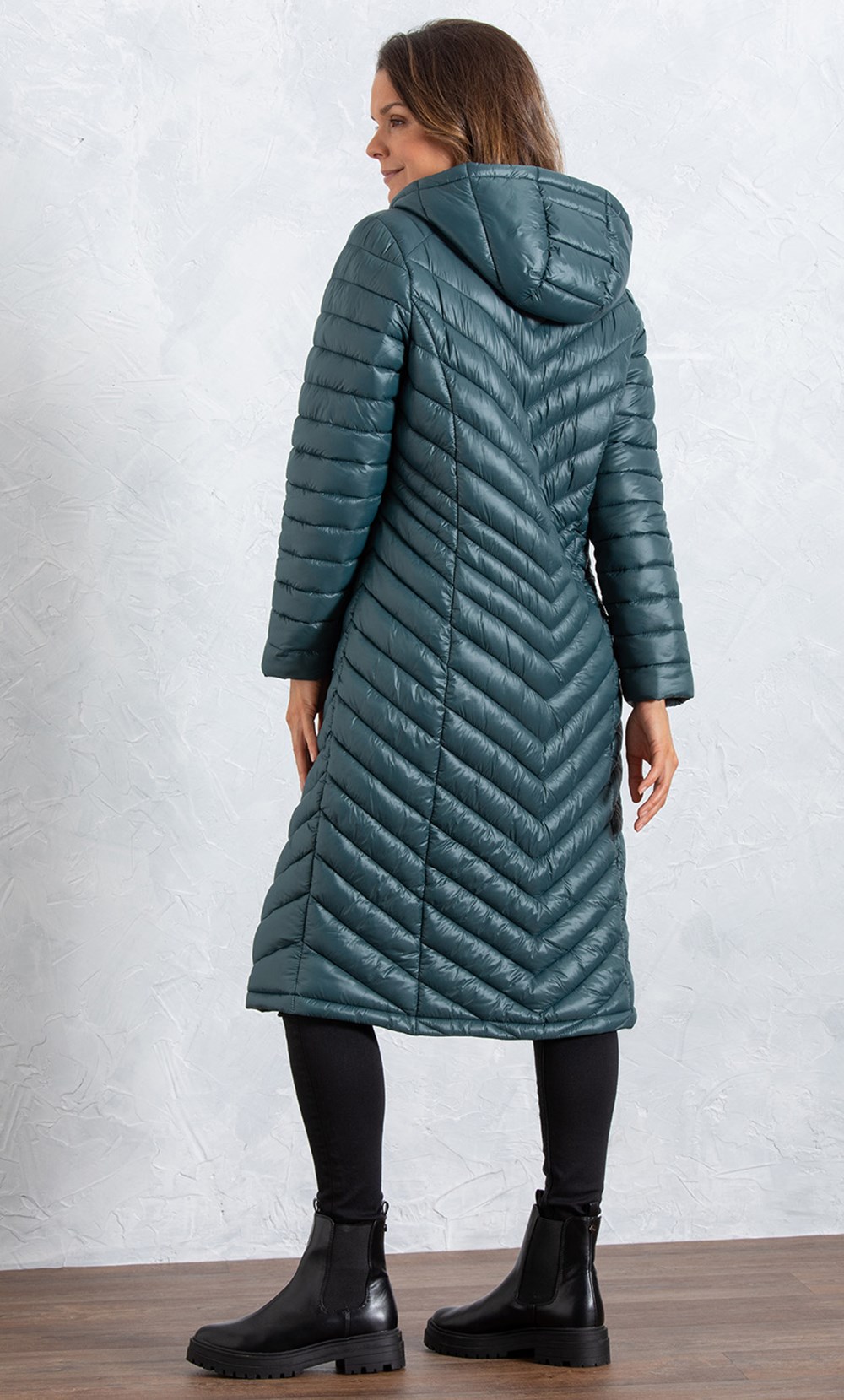 Longline Padded Hooded Coat