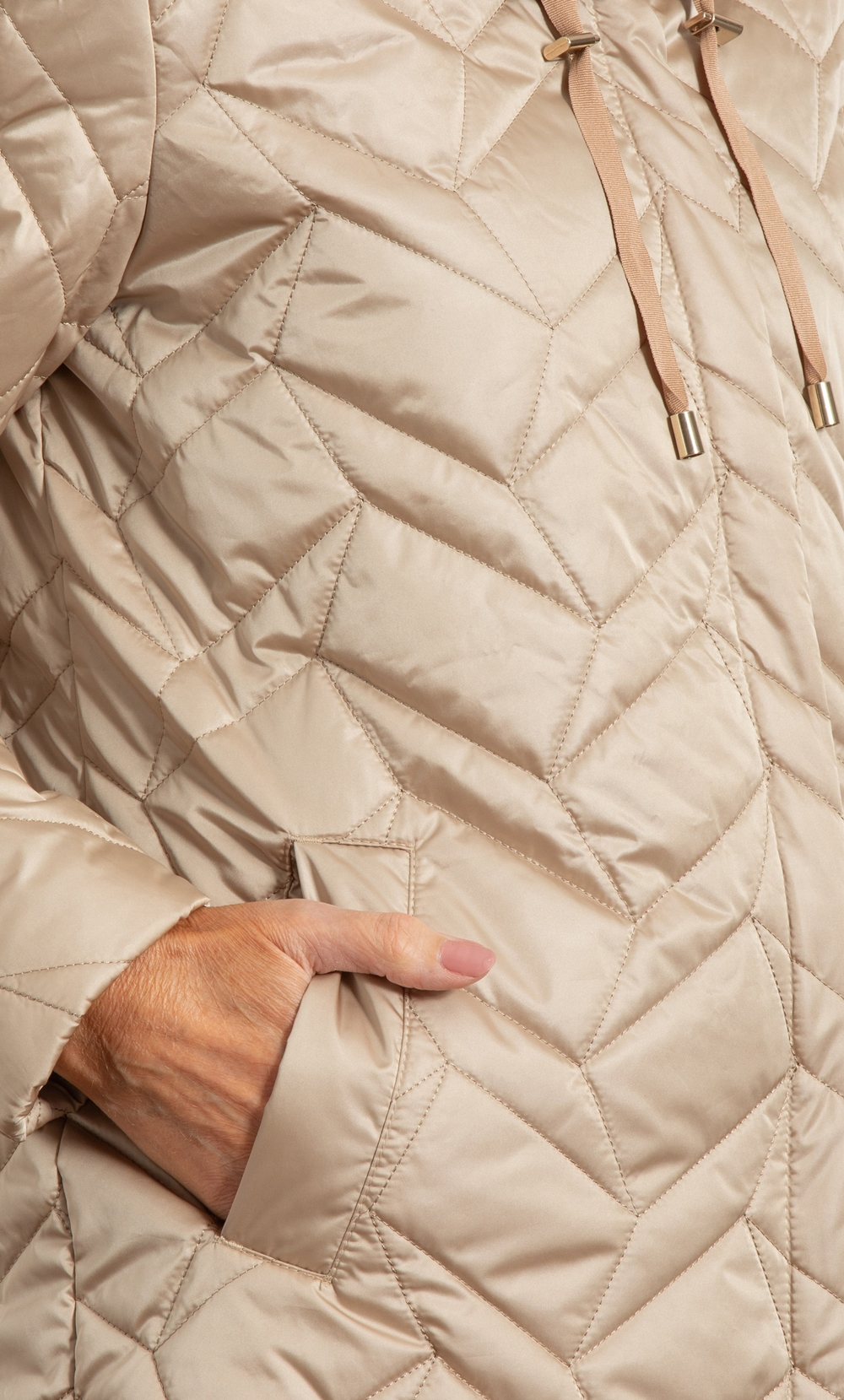 Anna Rose Geometric Quilted Jacket