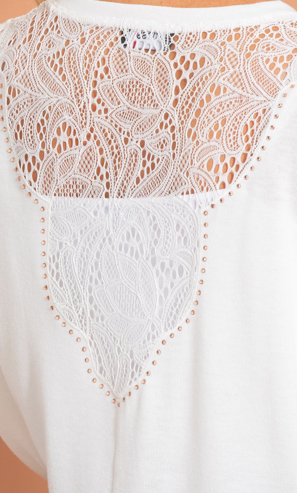 Lace Trim Lightweight Knit Top