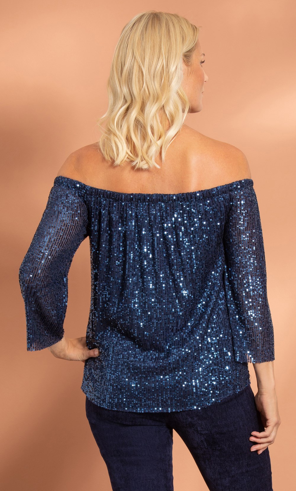 Bardot Sequin Top