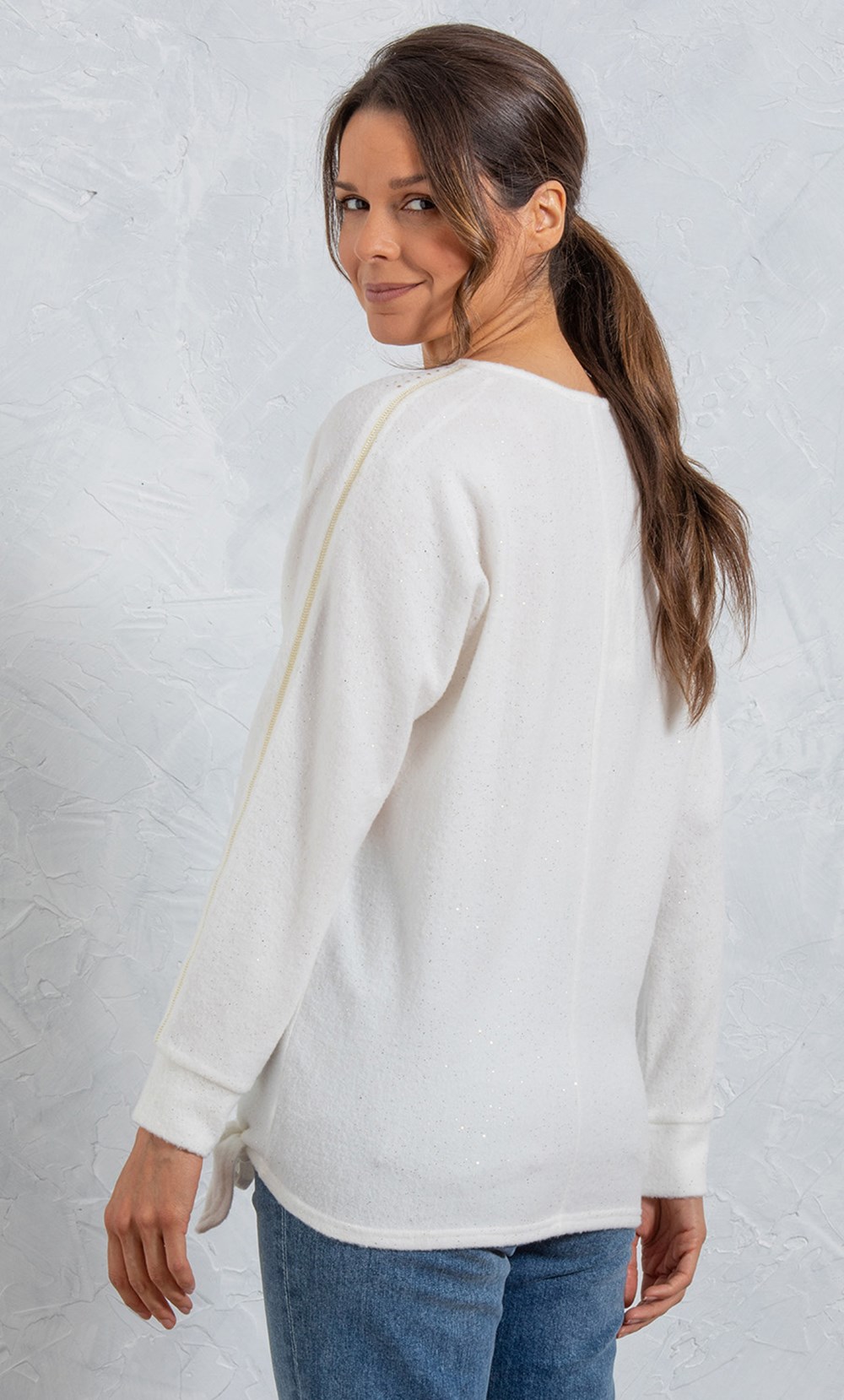 Mock Wrap Loungewear Top