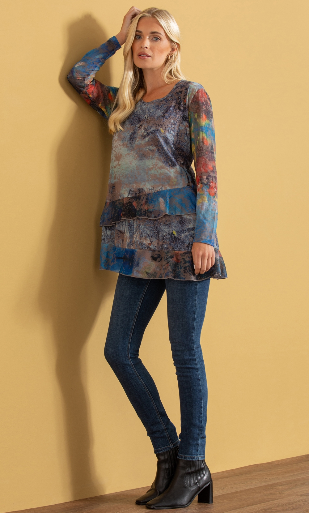 Printed Long Sleeve Tunic