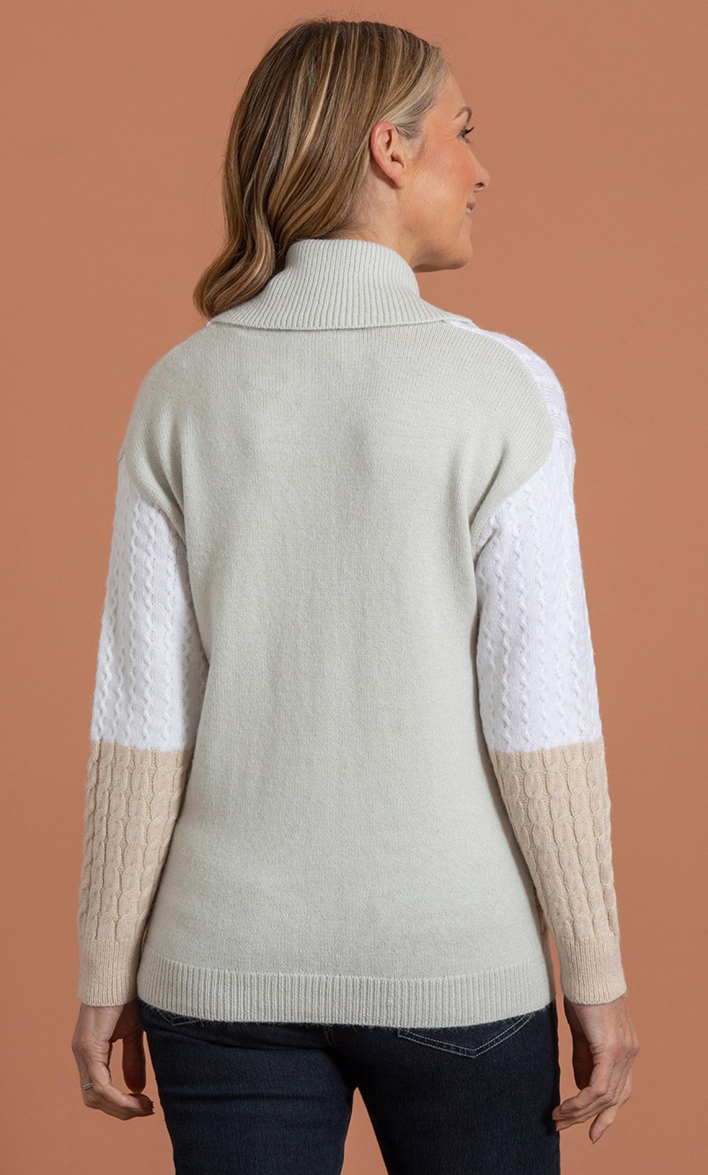 Anna Rose Colour Block Knit Top