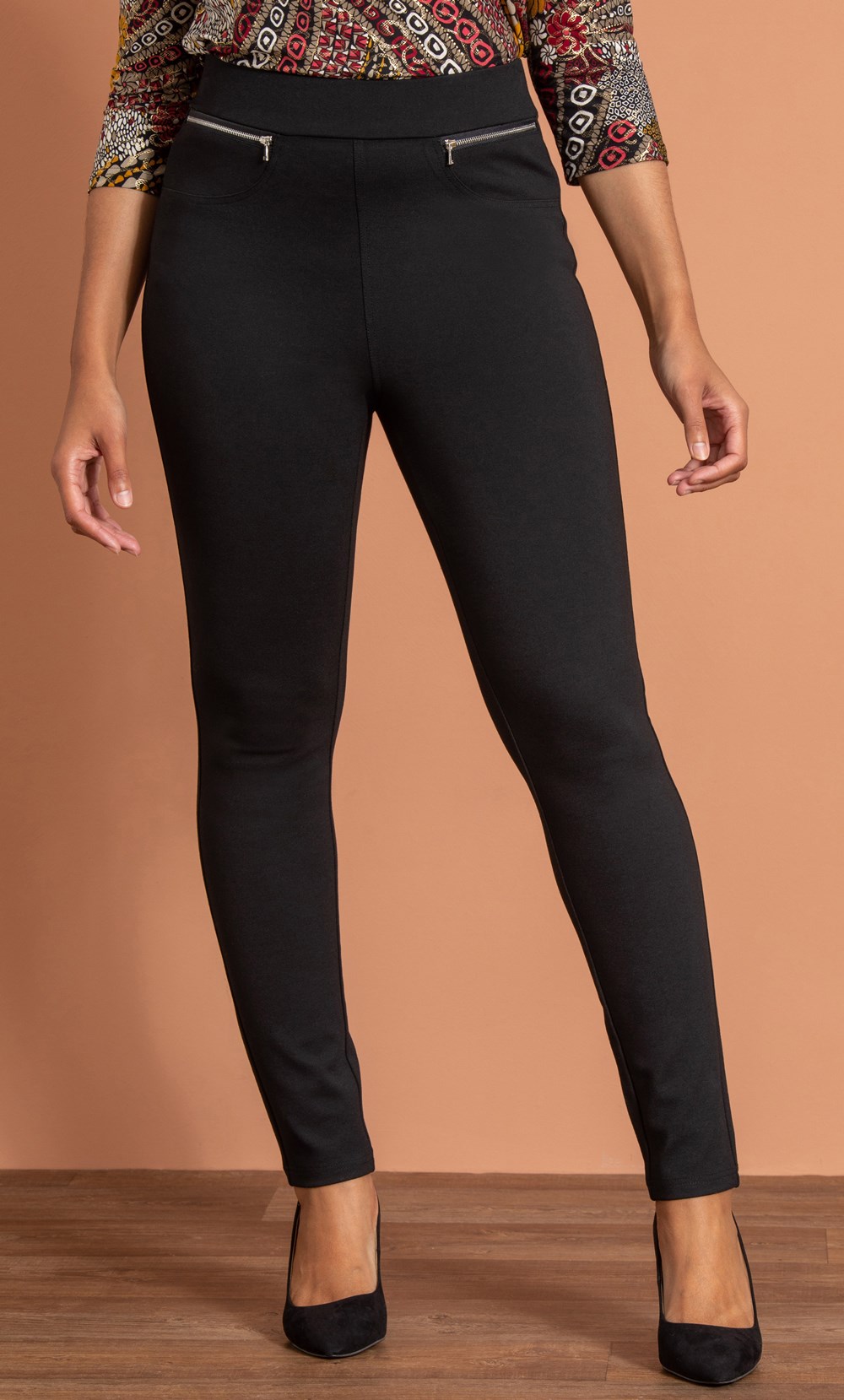 Ponte Pull On Slim Leg Trousers