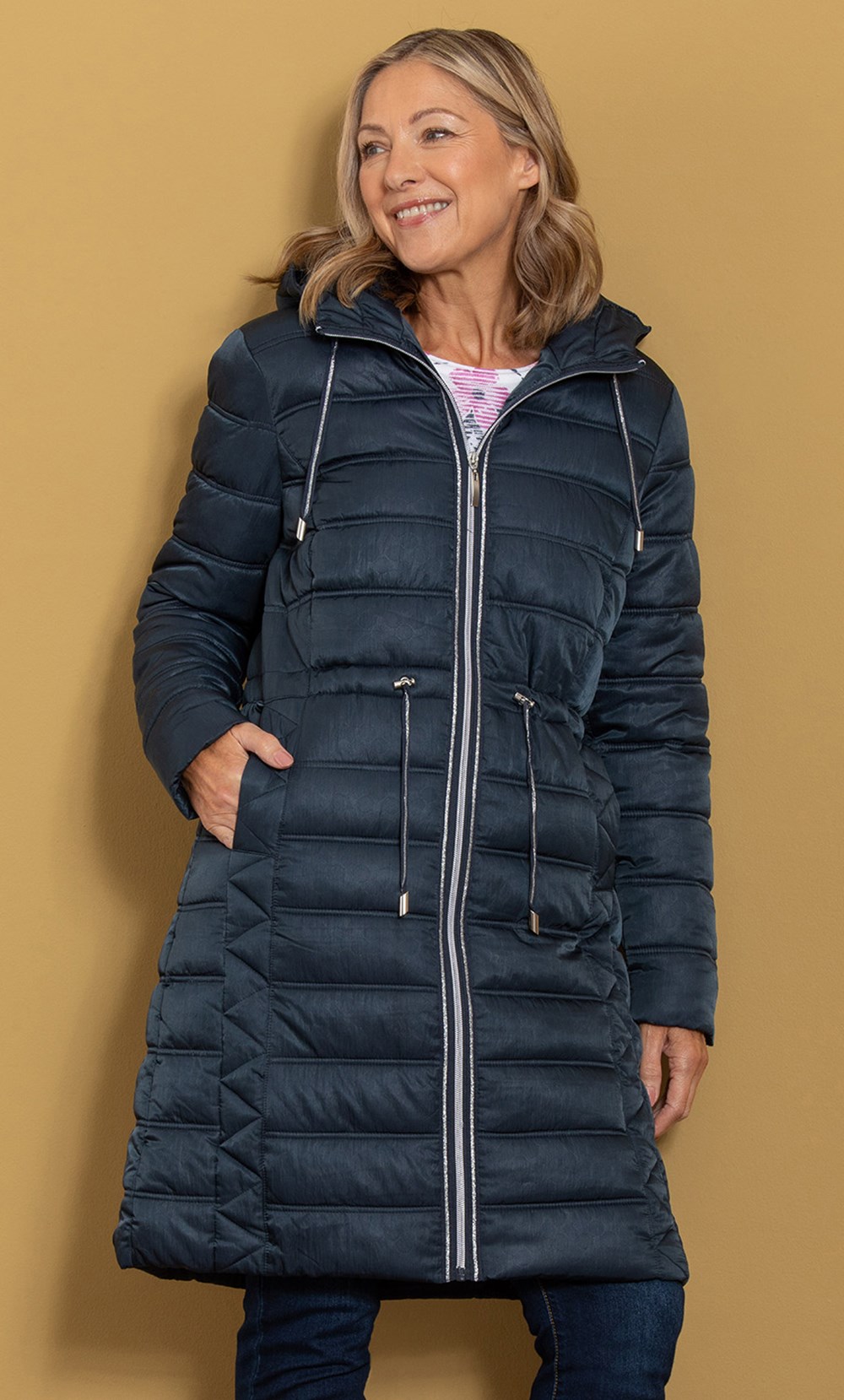 Anna Rose Hooded Quilted Coat