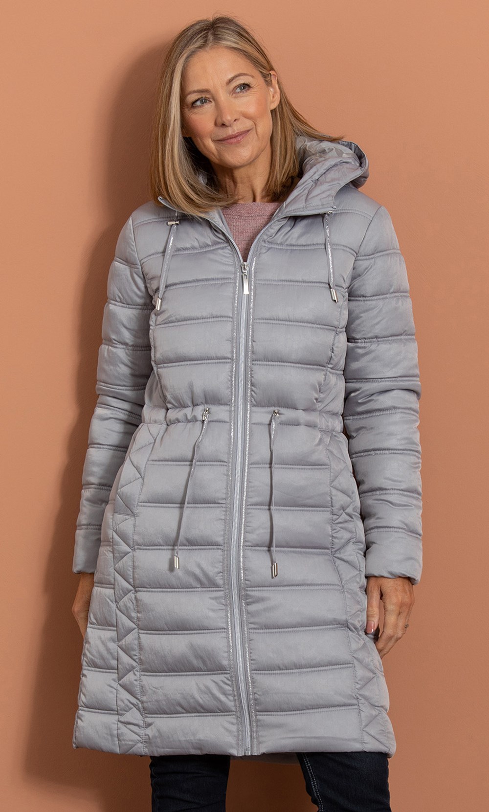 Anna Rose Hooded Quilted Coat