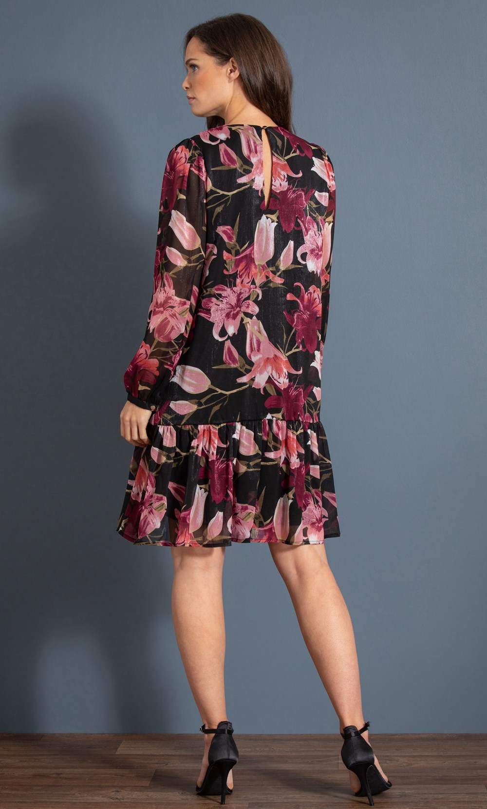 Floral Printed Chiffon Dress