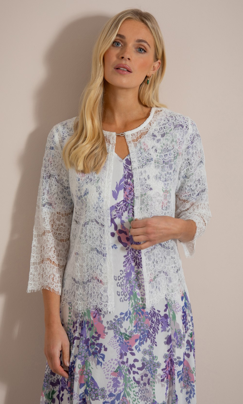 Embellished Lace Cover Up