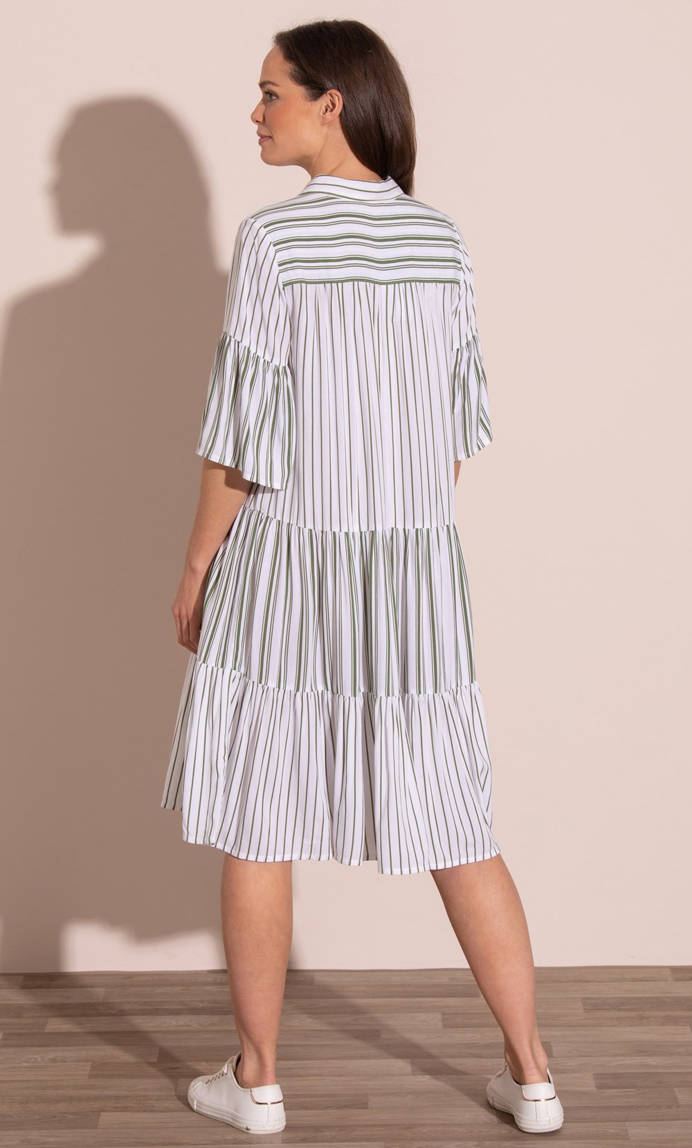 Stripe Panelled Tunic Dress